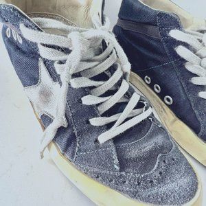 Golden Goose Navy Mid-Star